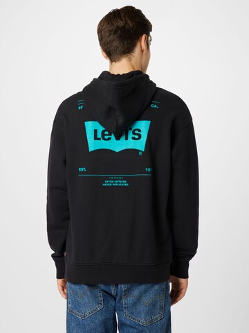 LEVI'S ® Средняя посадка Свитшот 'Relaxed Graphic Hoodie' в Черный