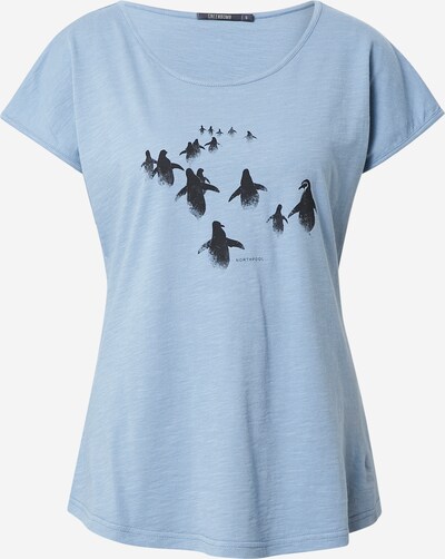 GREENBOMB Shirt 'Penguin Walk' in de kleur Blauw / Zwart, Productweergave