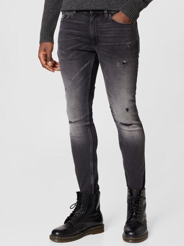 HUGO Red Regular Jeans 'HUGO 734' in Grey: front