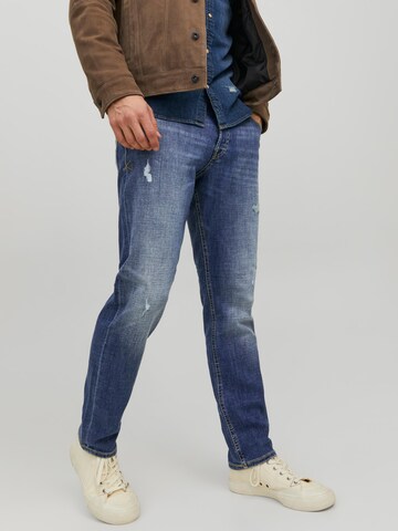 JACK & JONES Slim fit Jeans 'Tim' in Blue: front