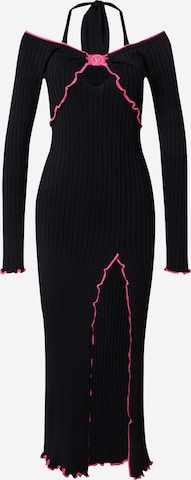 Versace Jeans Couture Gebreide jurk '76DPM18' in Zwart: voorkant