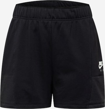 Loosefit Pantaloni de la Nike Sportswear pe negru: față