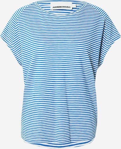 Marškinėliai iš ARMEDANGELS, spalva – kremo / kobalto mėlyna, Prekių apžvalga
