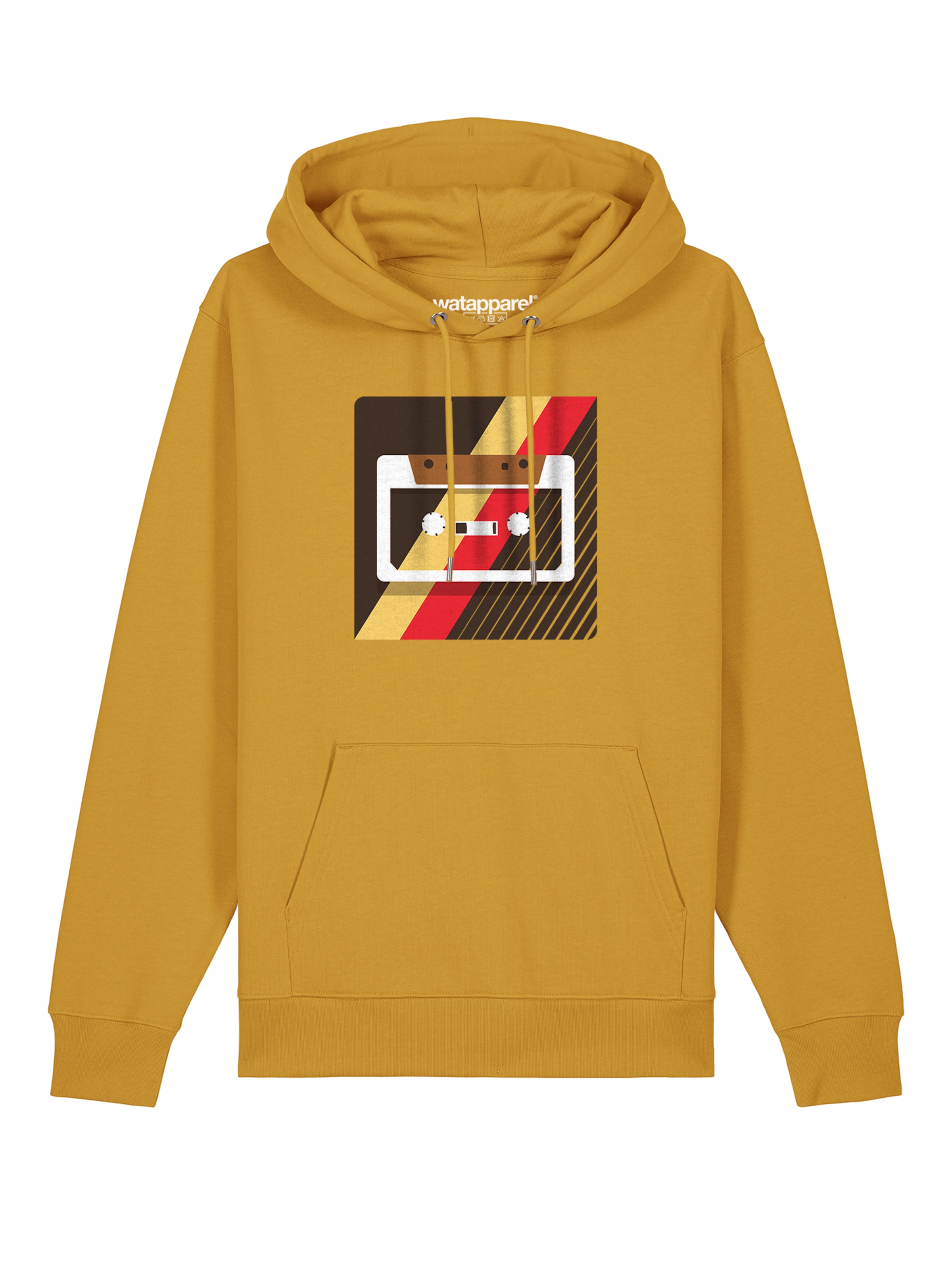 Sweat-shirt ' Kassette ' Watapparel en jaune : devant