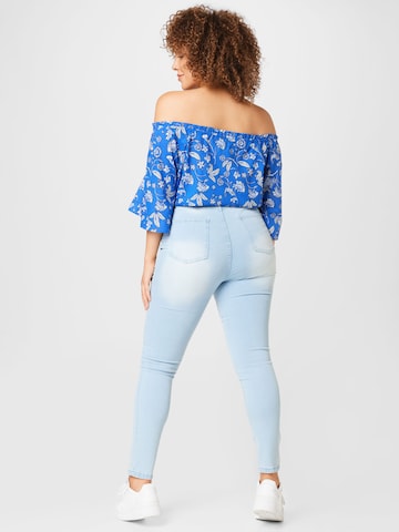 Dorothy Perkins Curve Skinny Jeans 'Alex' in Blue