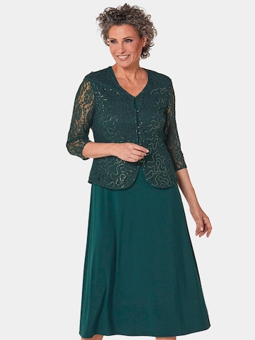 Robe de cocktail Goldner en vert : devant