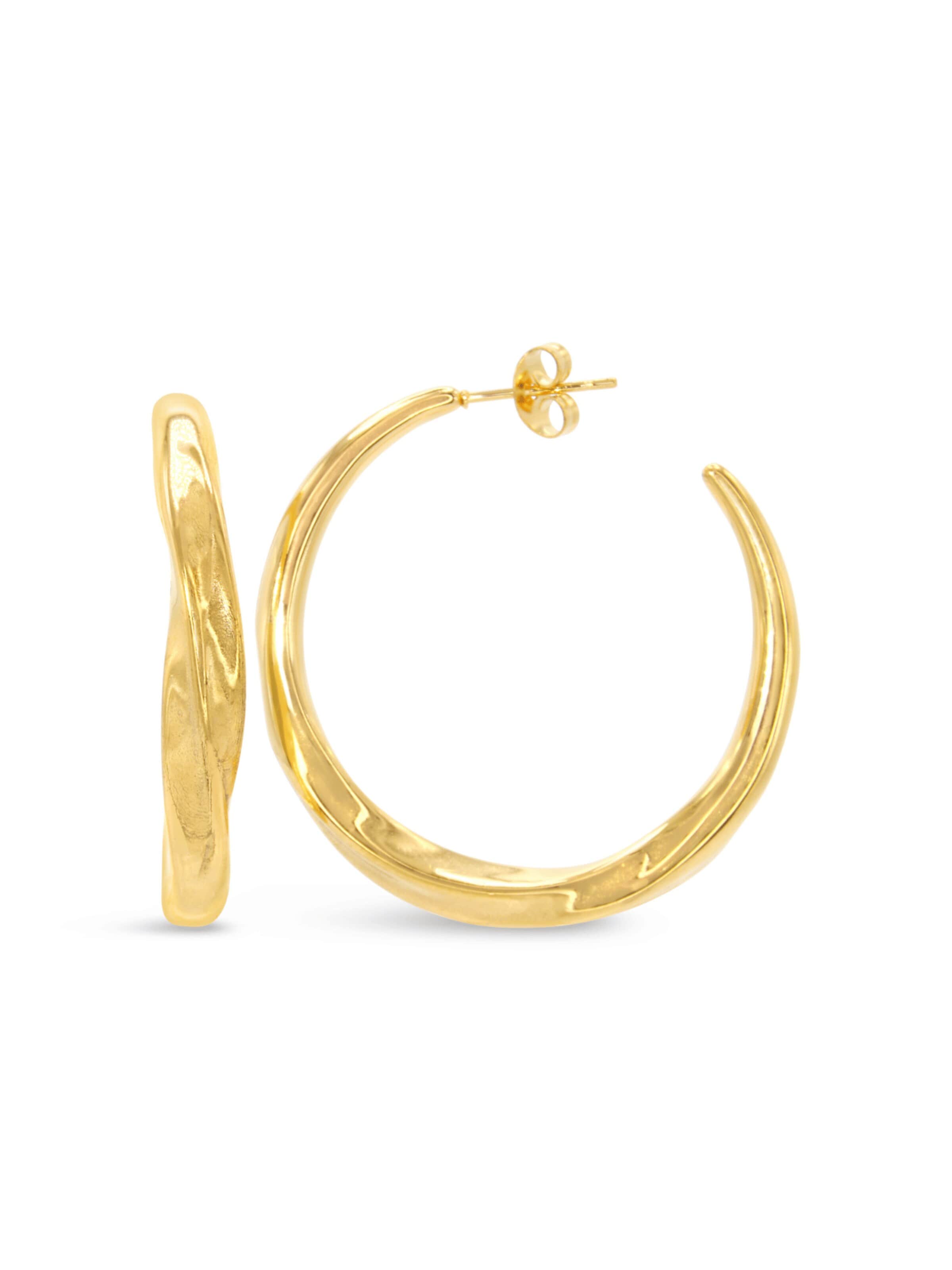 ARS-ARGENTI Ohrringe 'EXPRESS YOURSELF'‌‌‌‌‌‌‌‌ in Gold: Vorderseite