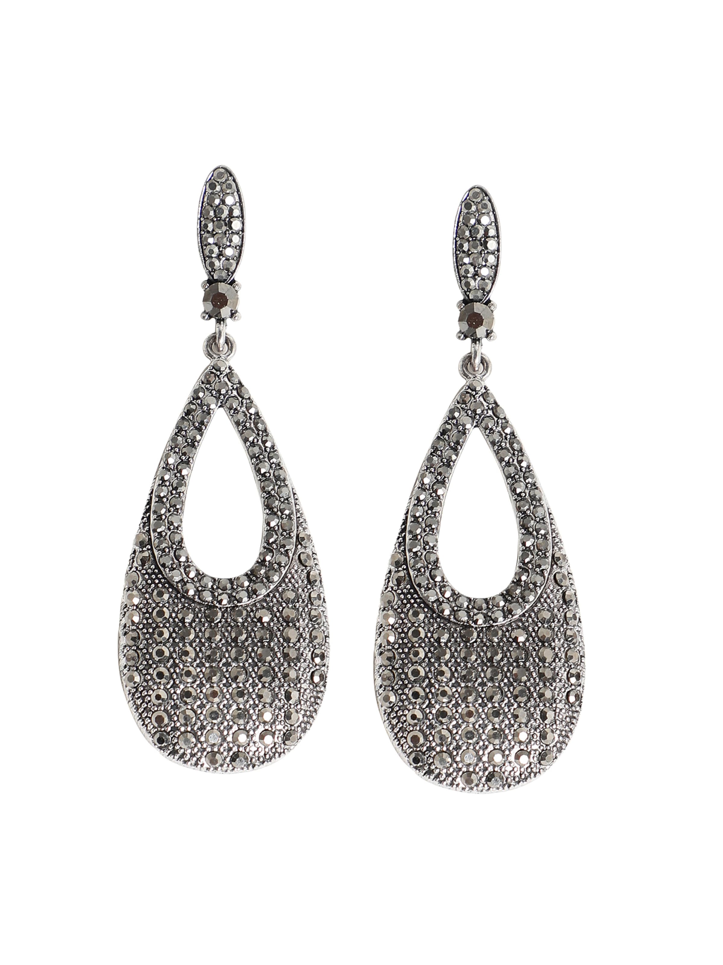 SOHI Uhani 'Kirsteen' | srebrna barva: sprednja stran