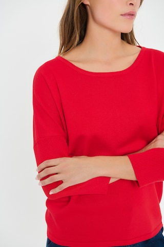 SAINT TROPEZ Pullover in Rot