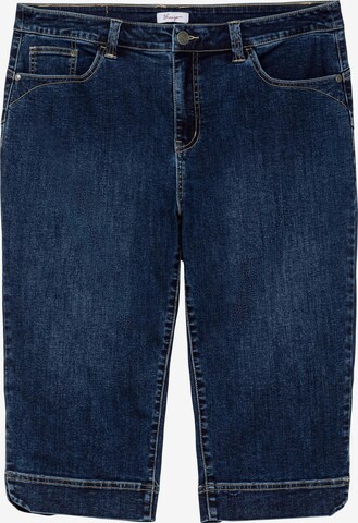 SHEEGO Slimfit Jeans in Blauw: voorkant