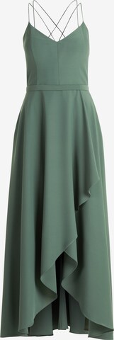 Vera Mont Abendkleid mit Volant in Grün: predná strana