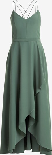 Vera Mont Abendkleid mit Volant in dunkelgrün, Produktansicht