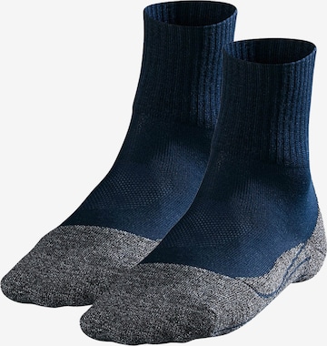 FALKE Athletic Socks in Blue: front