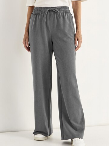 Cellbes of Sweden Wide leg Broek in Grijs: voorkant