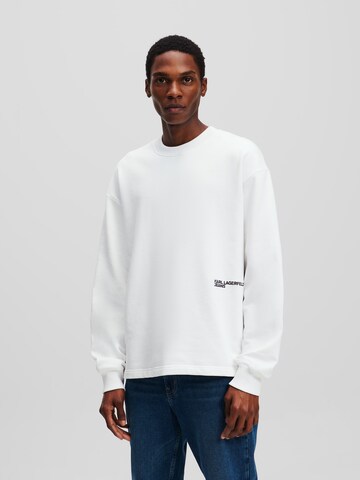 KARL LAGERFELD JEANS - Sudadera en blanco: frente