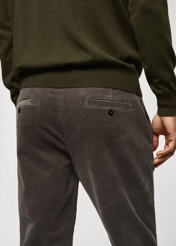 MANGO MAN Regular Pants 'Berdam' in Grey