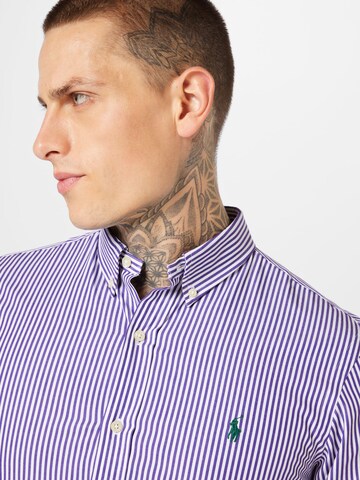 Polo Ralph Lauren Přiléhavý střih Košile – fialová