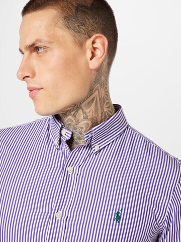 Coupe slim Chemise Polo Ralph Lauren en violet