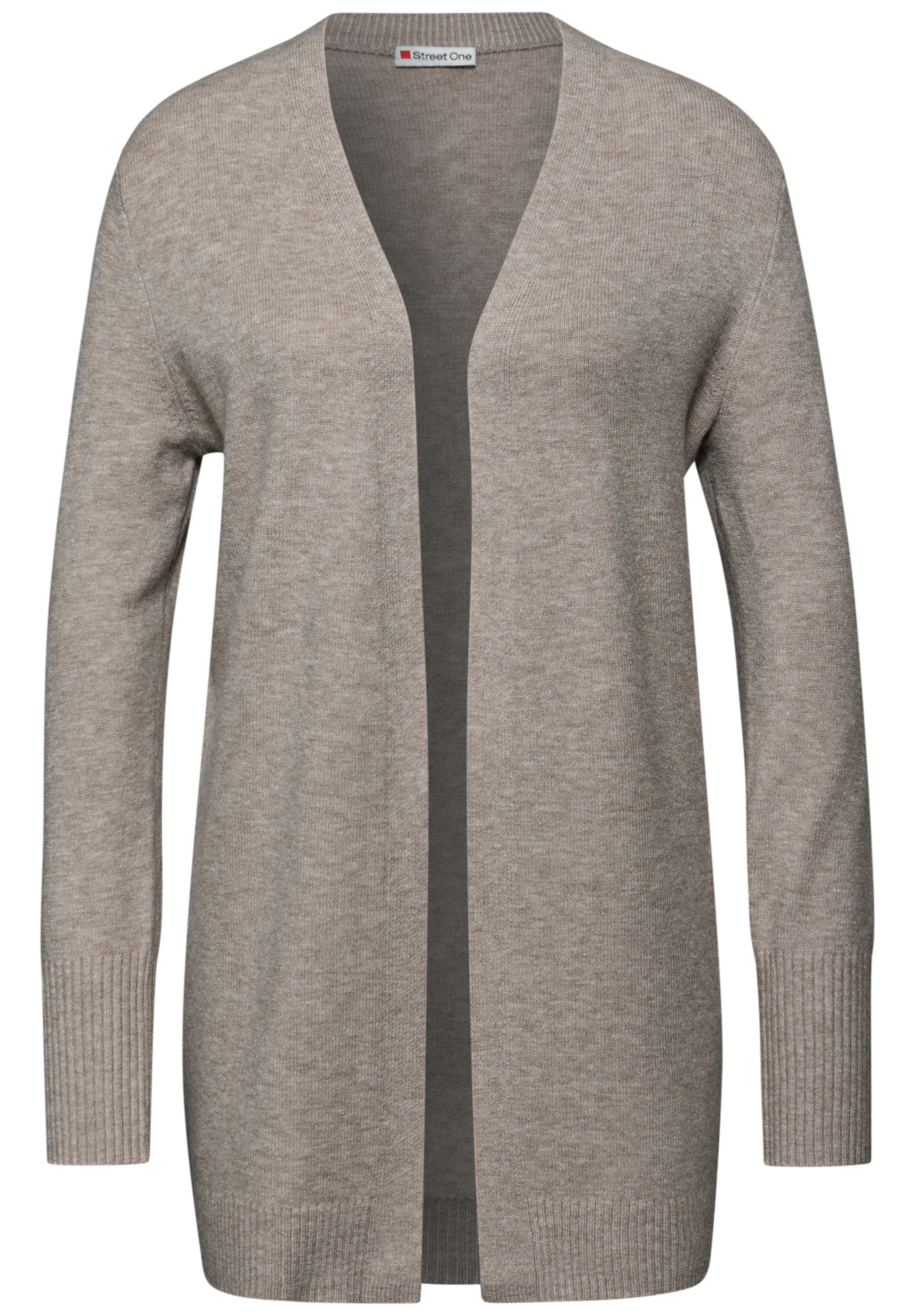 STREET ONE Strickjacke in Beige: Vorderseite