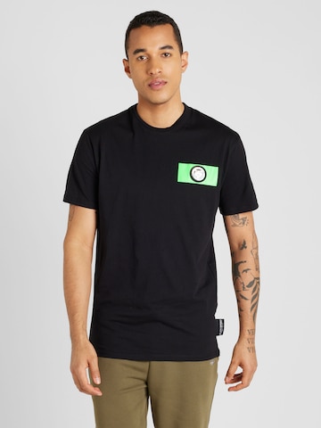 melns Plein Sport T-Krekls: no priekšpuses