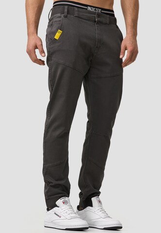 INDICODE JEANS Tapered Hose 'Zannes' in Grau