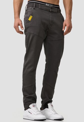 INDICODE JEANS Tapered Broek 'Zannes' in Grijs