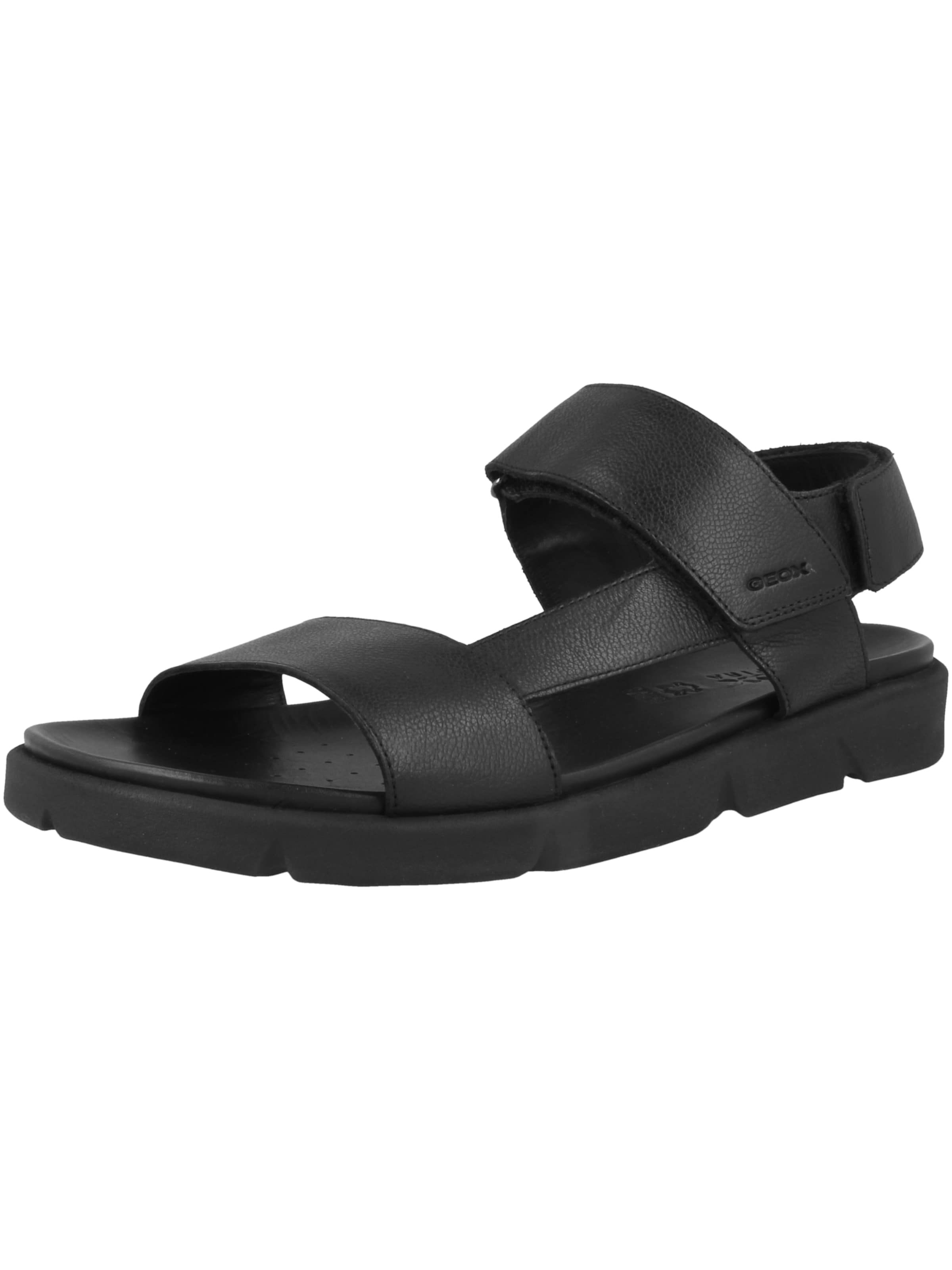 GEOX Sandalen 'U Xand 2S' in Zwart: voorkant
