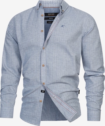 Chemise 'Terra' INDICODE JEANS en bleu : devant