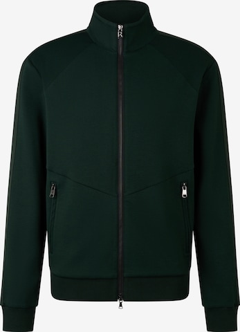 BOGNER Sweatjacke 'Severin' in Grün: Vorderseite