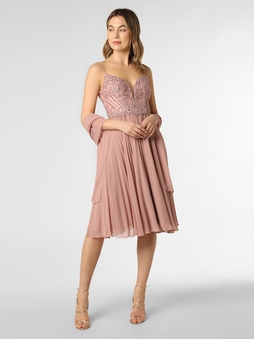 Unique Cocktail Dress in Pink: front