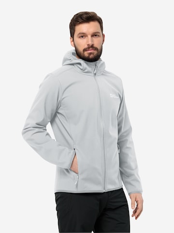 JACK WOLFSKIN Athletic Jacket 'BORNBERG' in Grey: front