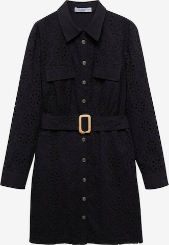 MANGO Shirt dress 'Shirly' in Black: front