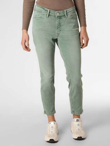 MAC Skinny Jeans in Green: front