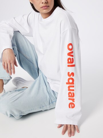 Oval Square Shirt 'Flava' in White