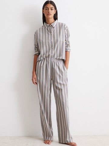 Marc O'Polo Pajama Pants ' Mix & Match Woven ' in Grey: front