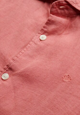 Superdry Regular fit Button Up Shirt 'Vacation' in Pink