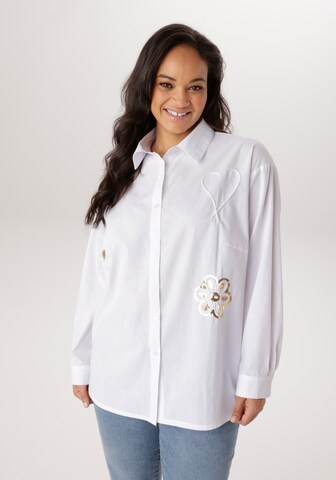 Aniston Blouse in White: front