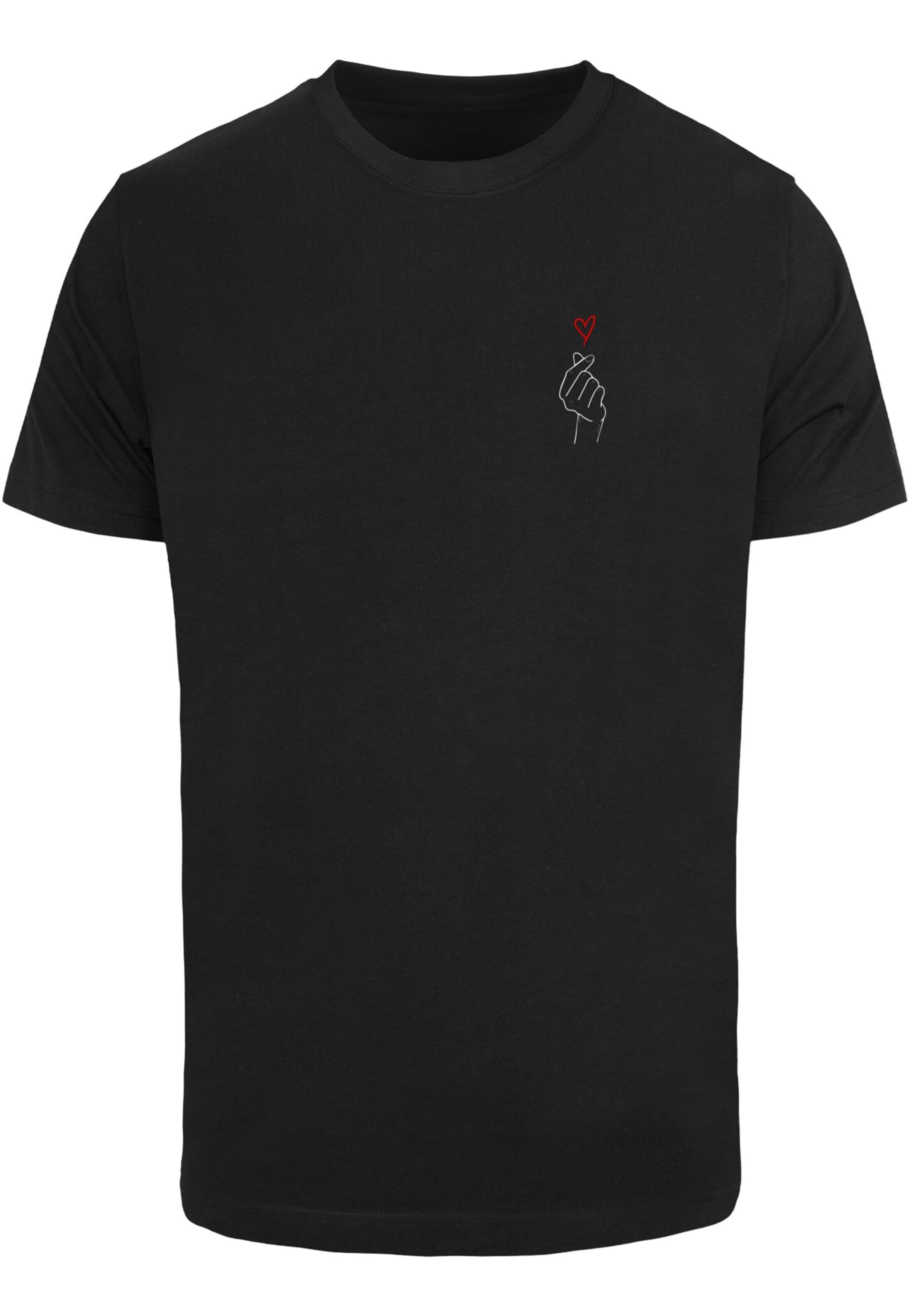 Merchcode Shirt 'K Heart' in Black: front