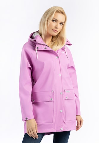 Manteau fonctionnel Schmuddelwedda en rose : devant