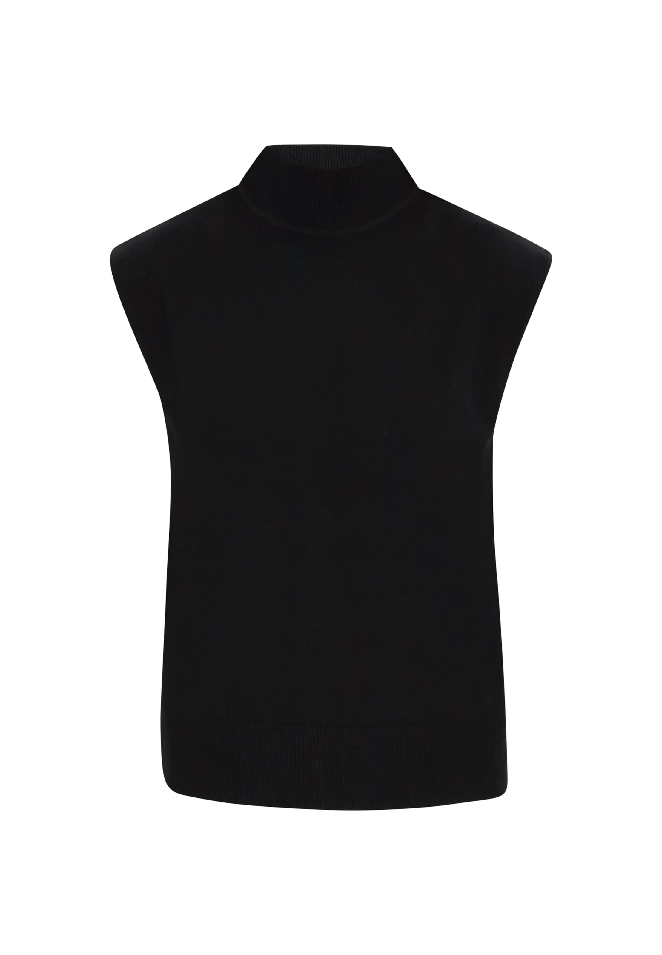 DreiMaster Klassik Pletená vesta - Čierna: predná strana