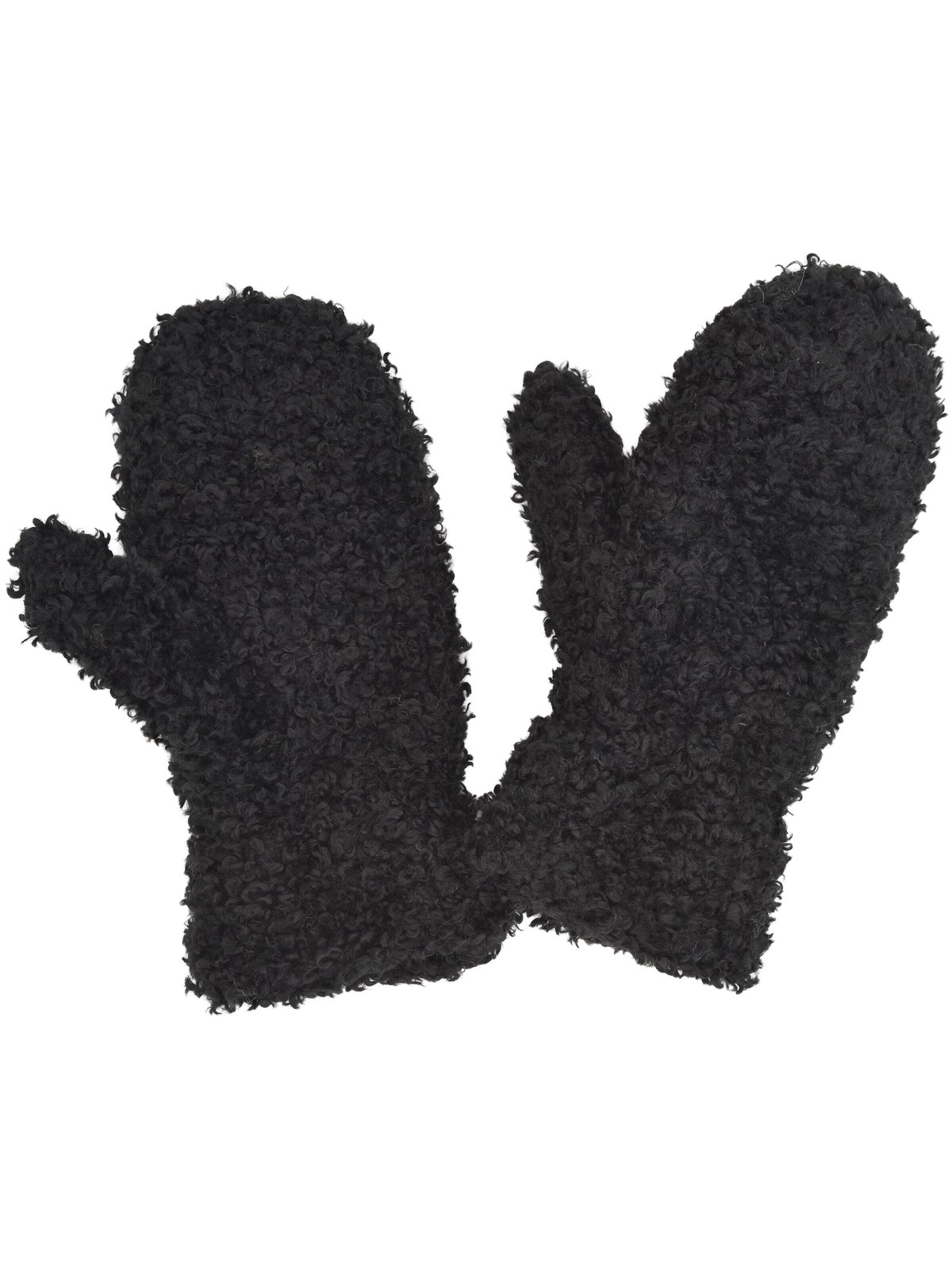 styleBREAKER Fäustlinge 'Teddy Fäustlinge mit Fleece Futter'‌‌‌‌‌‌‌‌‌ in Schwarz