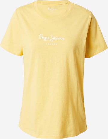 Pepe Jeans - Camiseta 'Wendy' en amarillo: frente