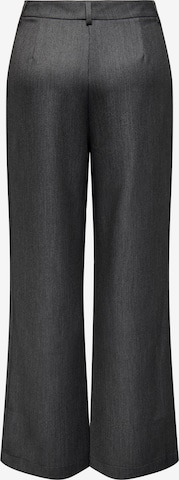 ONLY Regular Pleat-Front Pants 'HATTIE' in Grey