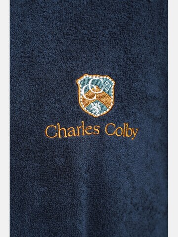 Charles Colby Long Bathrobe in Blue