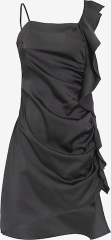 Influencer Cocktail Dress in Black: front