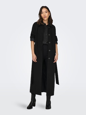 ONLY Between-seasons coat 'VICTORIA' in Black: front