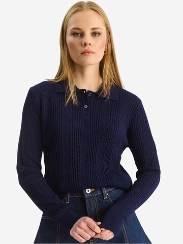 Bianco Lucci Pullover 'Pullover'‌‌‌‌‌‌ in Blau: Vorderseite