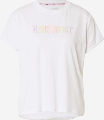 DKNY Performance قميص عملي بلون أبيض: الأمام
