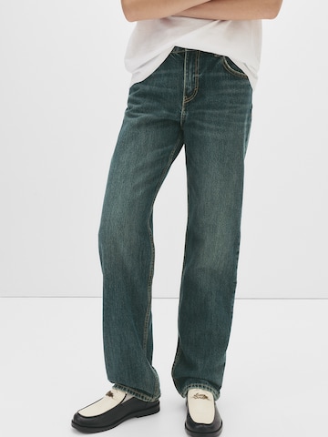 Pull&Bear Regular Jeans in Blau: Vorderseite