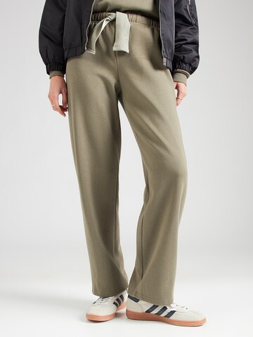 PIECES Широкий Штаны 'PCCHILLI' в Зеленый: спереди